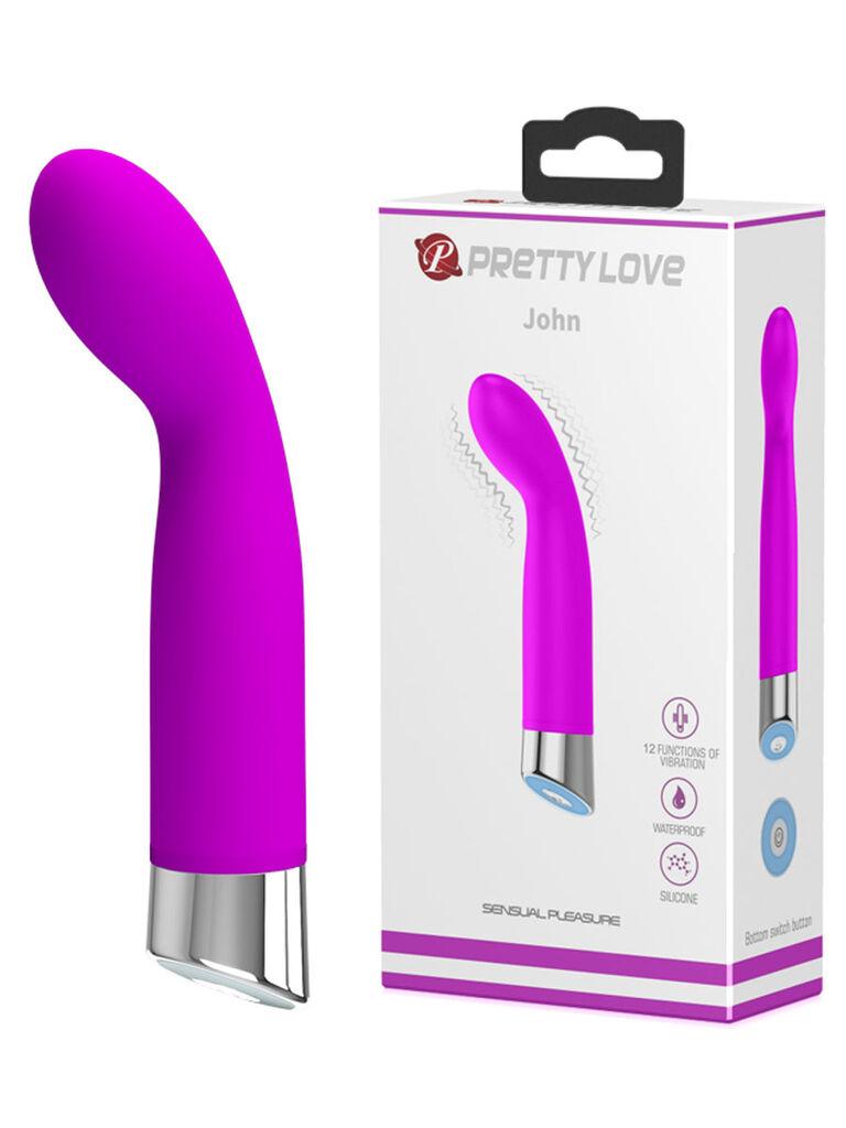 Vibrator John, 14.6cm, Ružičasti