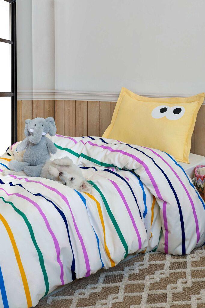 L'essentiel Maison Komplet posteljine Funny, 140x200 cm, Bela