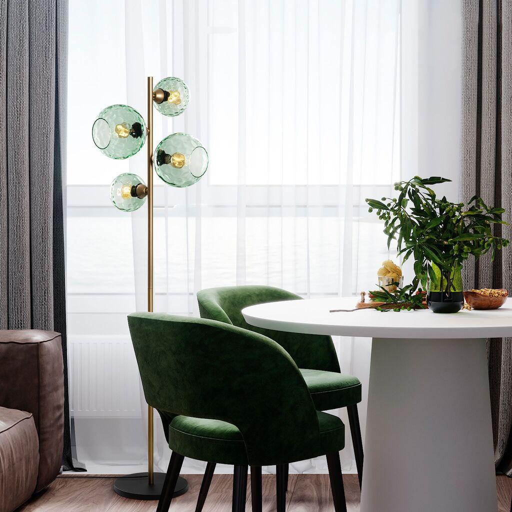 Opviq Podna lampa Benek-20-15-14525, Zlatne boje