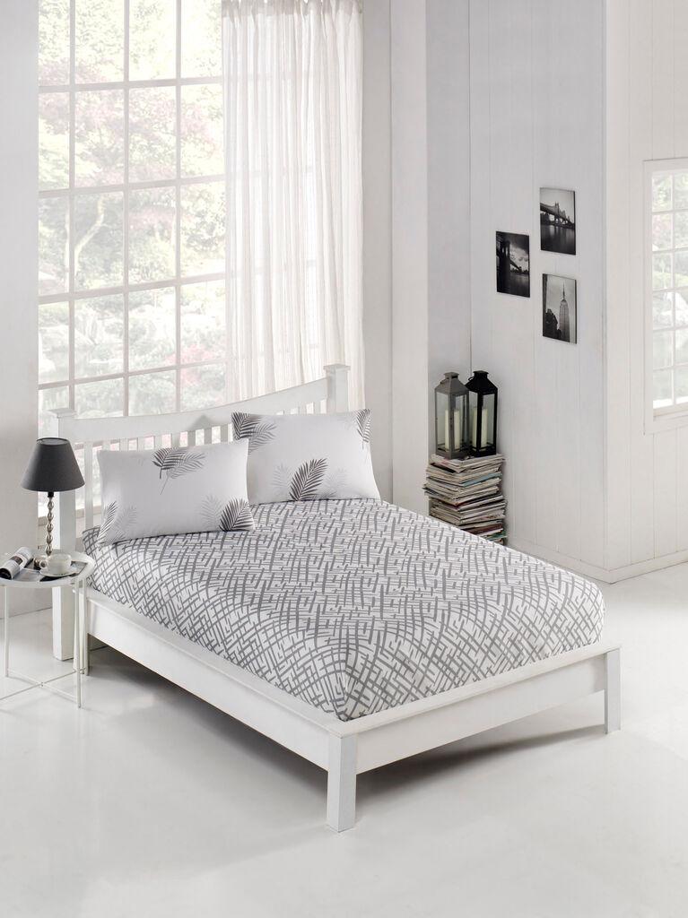 L'essentiel Maison Komplet posteljine Palma, 100x220 cm, Sivi