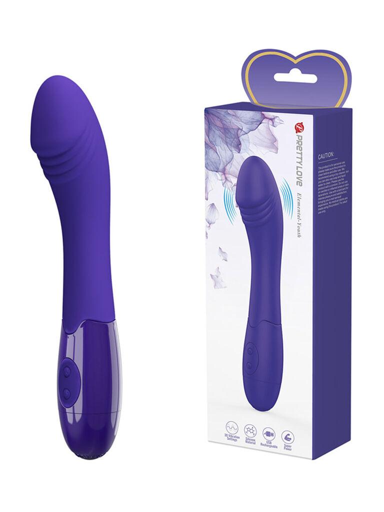 Vibrator Pretty love Elemental youth, 19cm, Ljubičasti