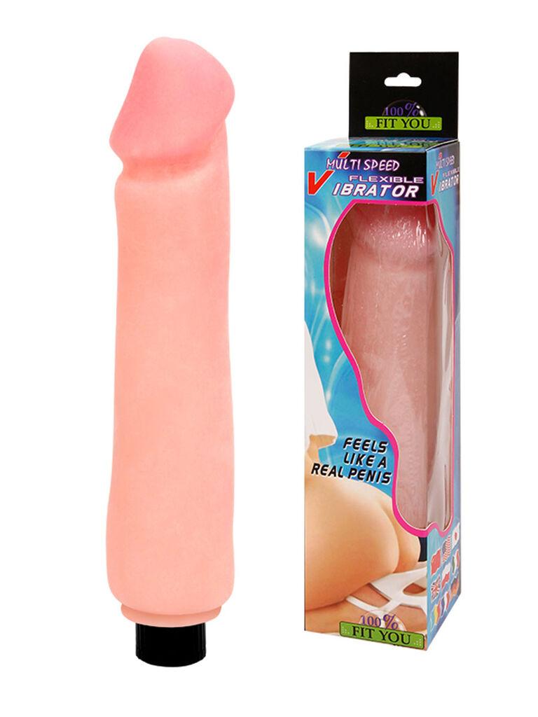 Vibrator Multi Speed Flexible, 23.5cm, Boja kože