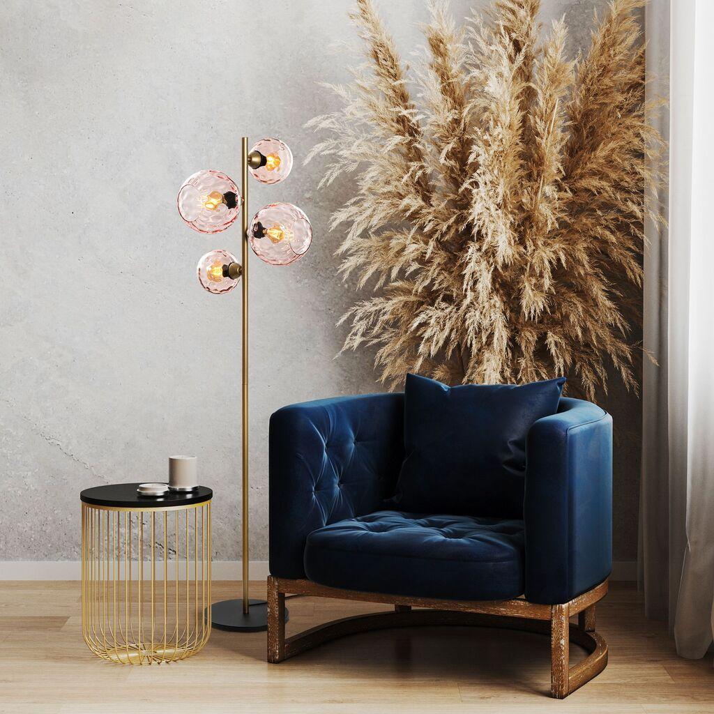 Opviq Podna lampa Benek-20-15-14523, Roze