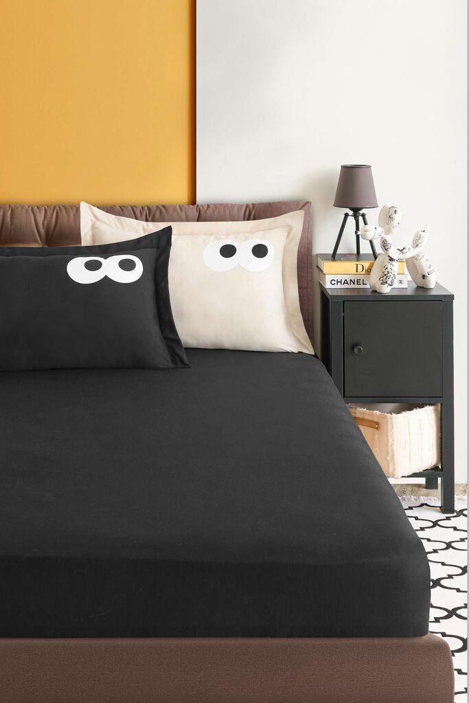 L'essentiel Maison Komplet posteljine Funny, 160x220 cm, Crni