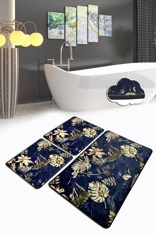 L'essentiel Maison Set 3 prostirke za kupatilo Šareni