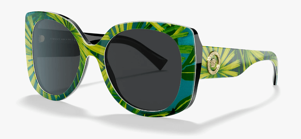 VERSACE Ženske naočare za sunce 0VE4387 533687 56, Zeleno-plave