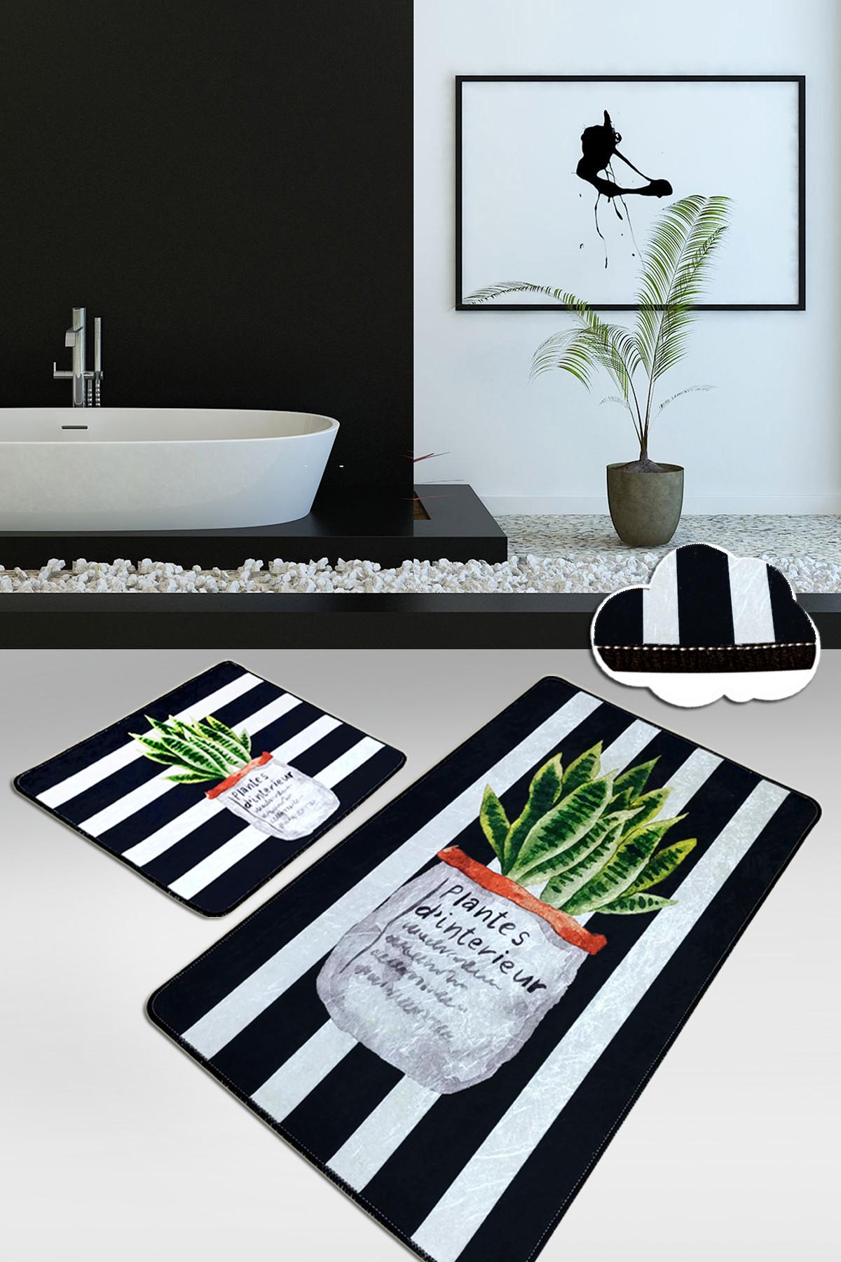 L'essentiel Maison Set 2 prostirke za kupatilo Šareni