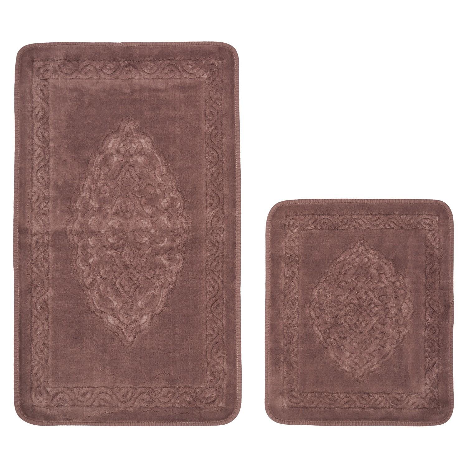 L'essentiel Maison Set 2 prostirke za kupatilo Braon