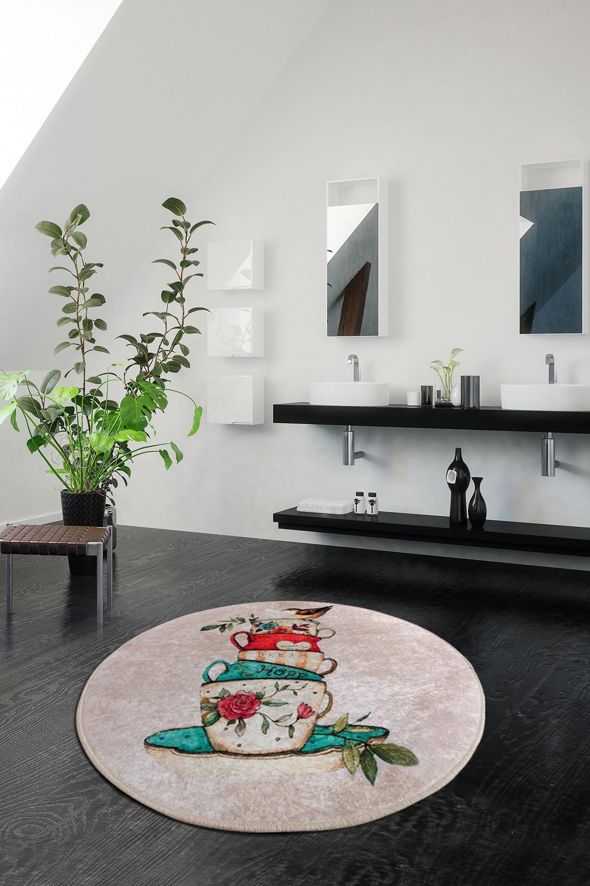 L'essentiel Maison Prostirka za kupatilo 100cm Šarena