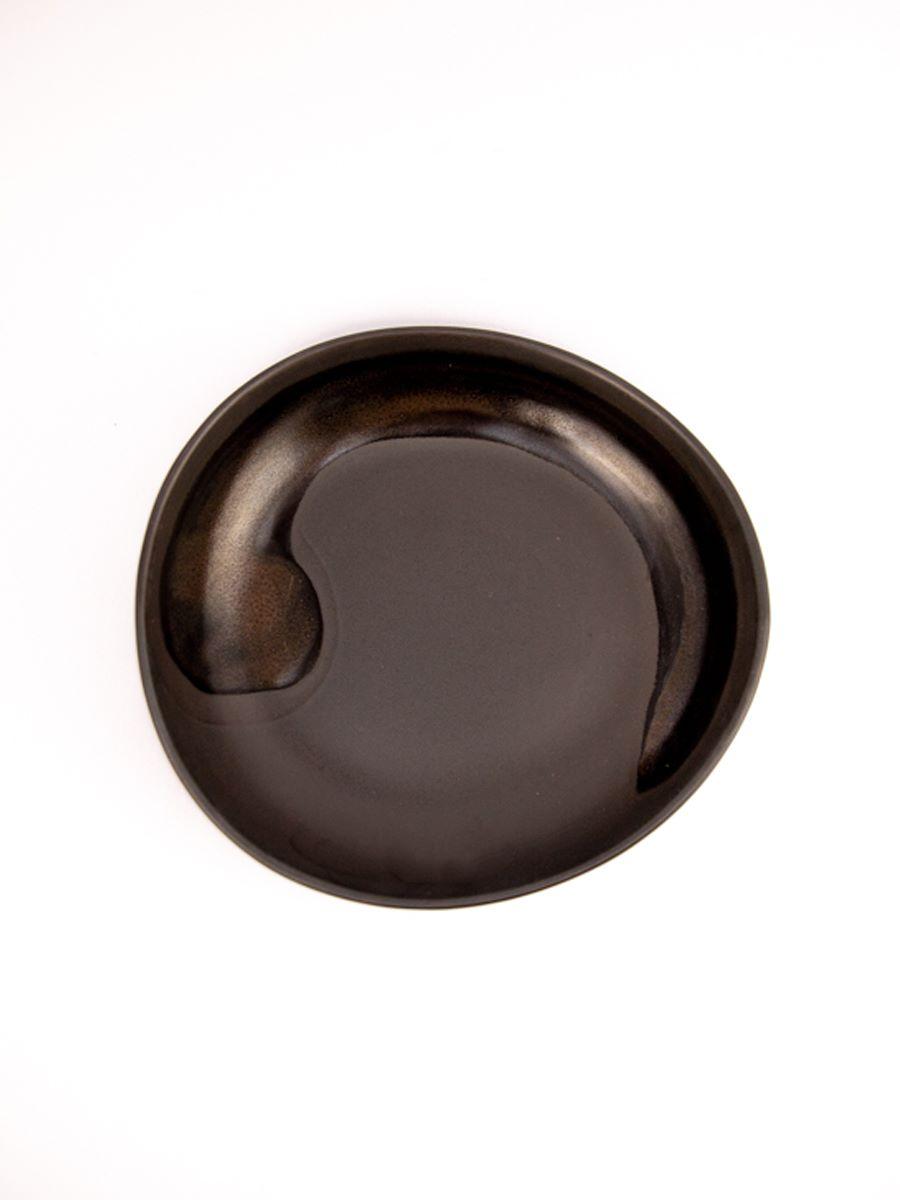 MAISON ADORABLE Duboki tanjir BLACK STORM 20 cm, Crni