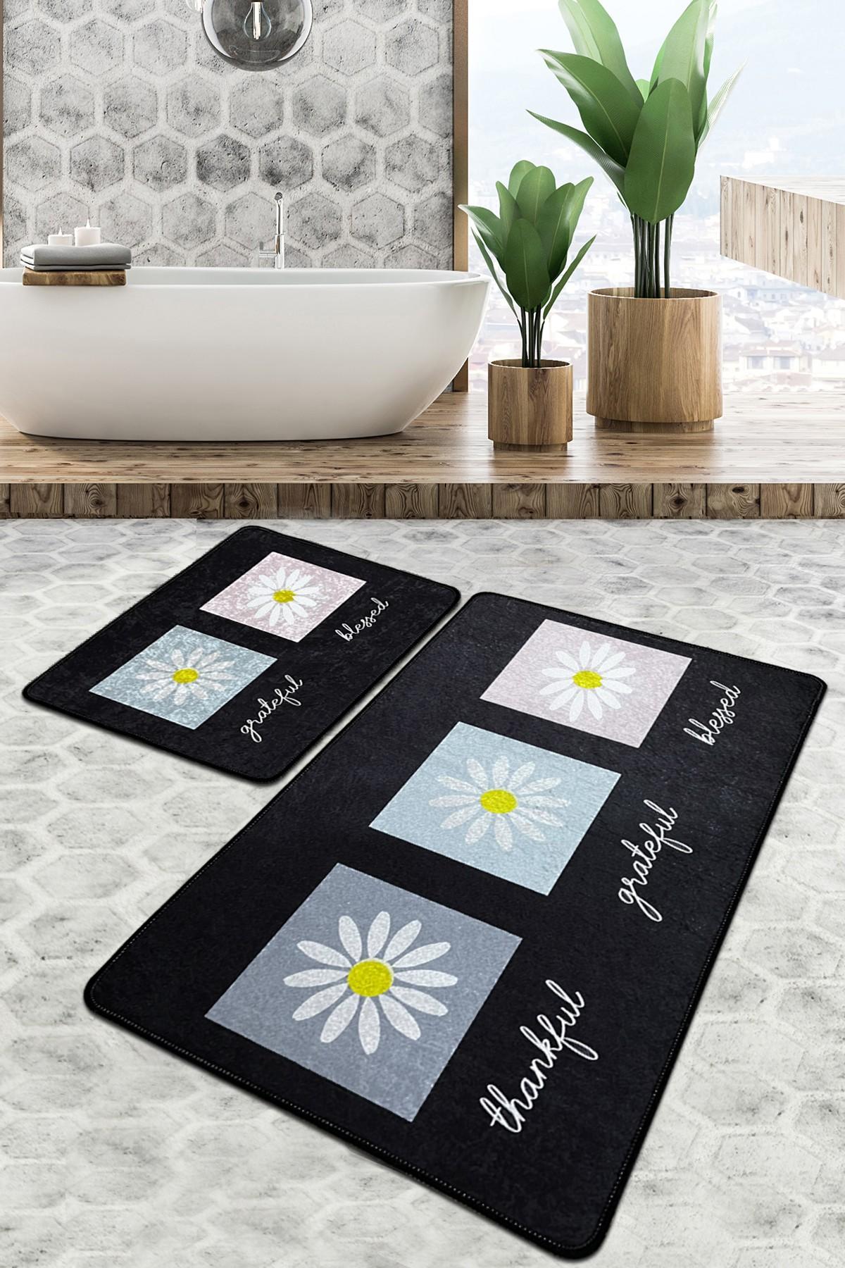 L'essentiel Maison Set 2 prostirke za kupatilo Šareni