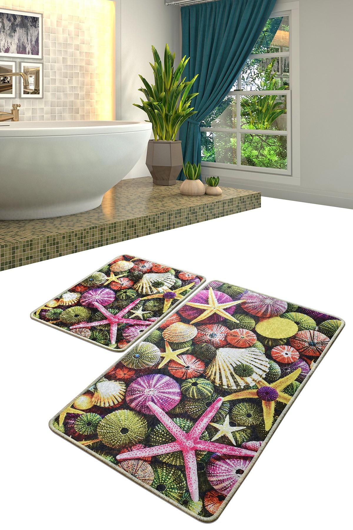 L'essentiel Maison Set 2 prostirke za kupatilo Šareni