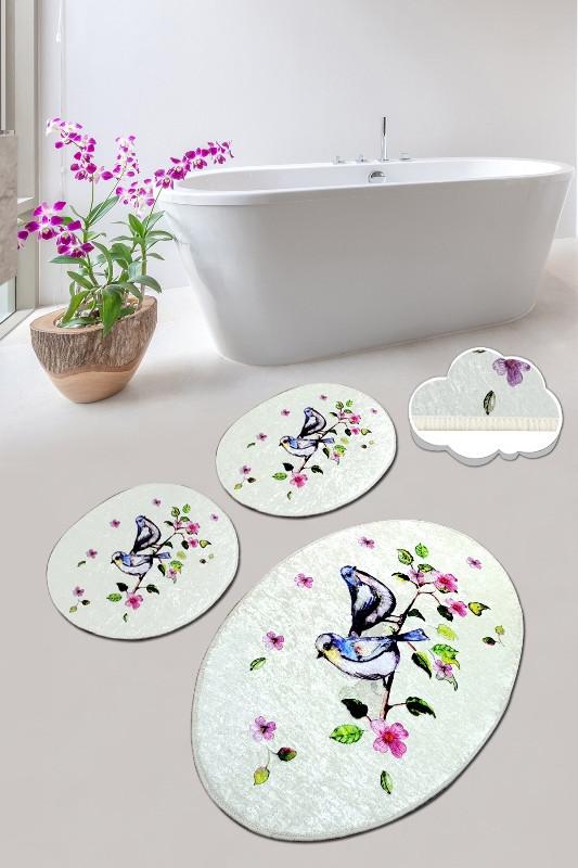 L'essentiel Maison Set 3 prostirke za kupatilo Šareni