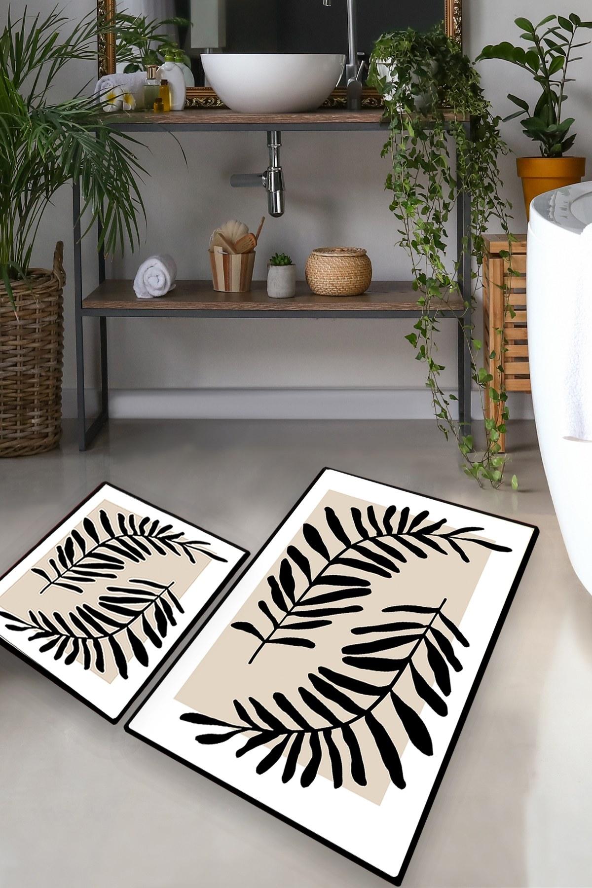 L'essentiel Maison Set 2 prostirke za kupatilo Šareni