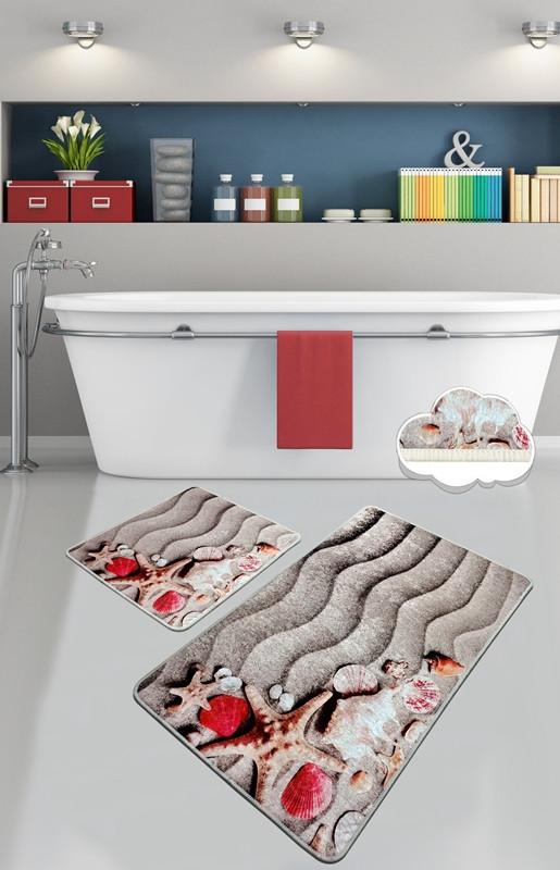 L'essentiel Maison Set 2 prostirke za kupatilo Šareni