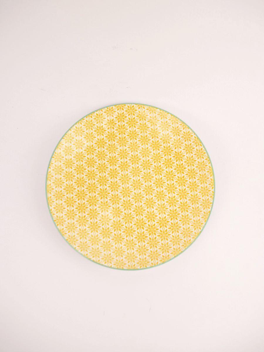 MAISON ADORABLE Plitki tanjir FLORAL SUNSHINE 20 cm, Žuti