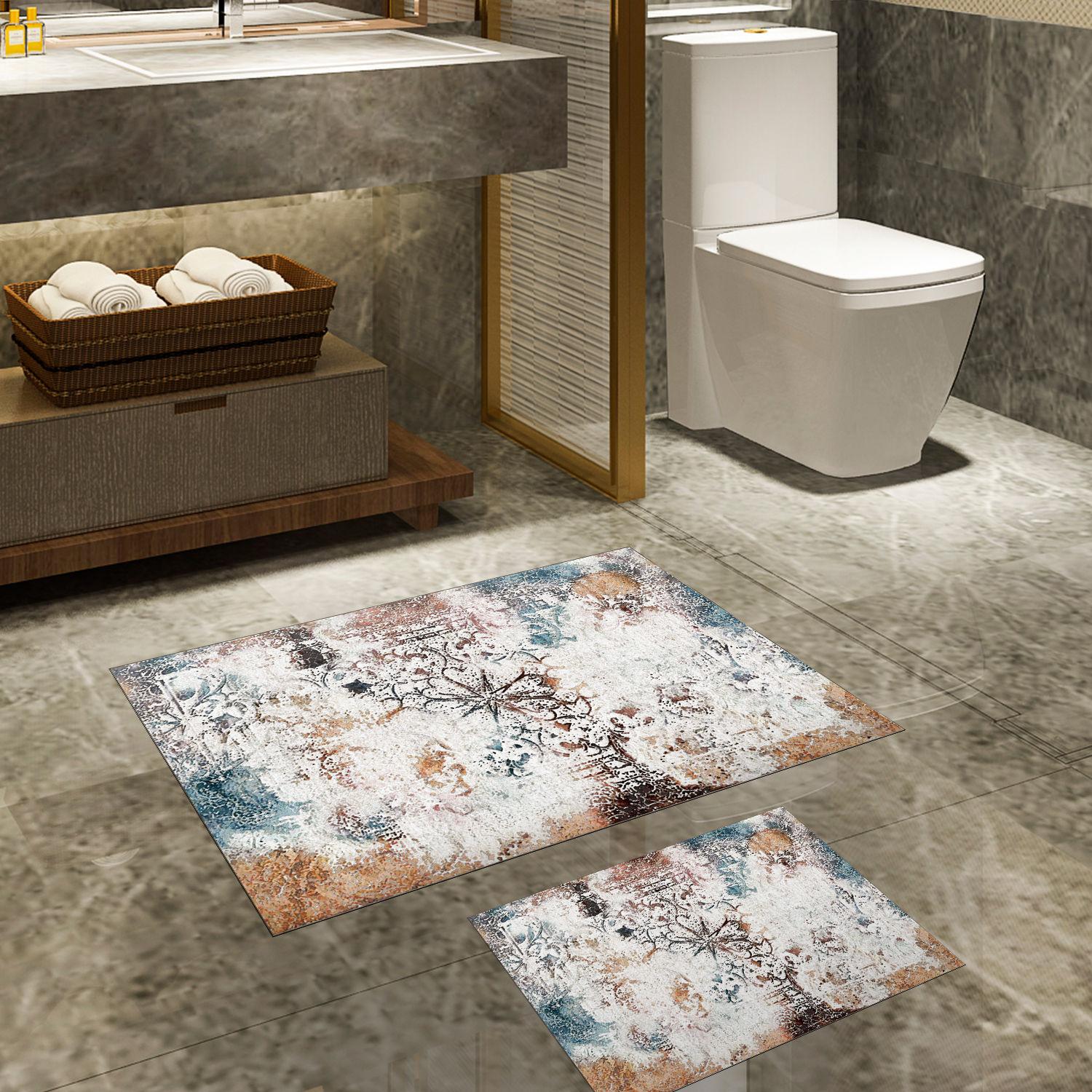 L'essentiel Maison Set 2 prostirke za kupatilo Šareni