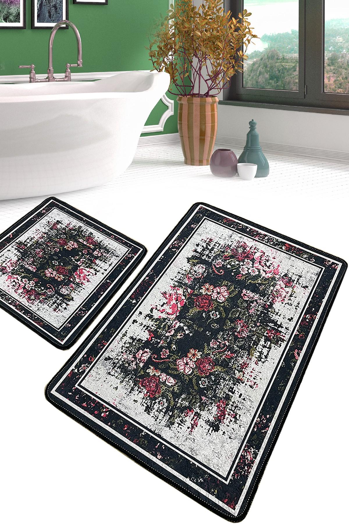 L'essentiel Maison Set 2 prostirke za kupatilo Šareni