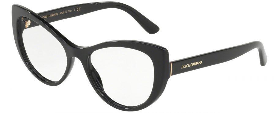 DOLCE & GABBANA Okvir za naočare 0DG3285 501 54, Ženski, Crni