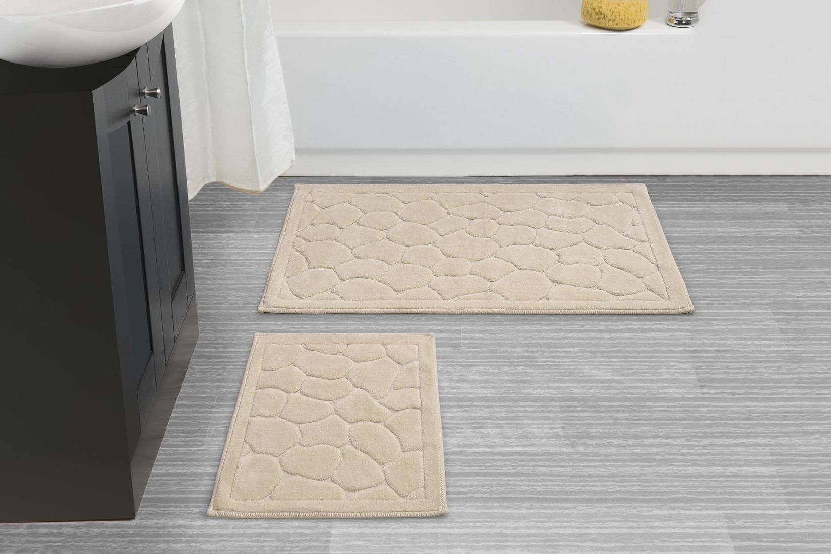 L'essentiel Maison Set 2 prostirke za kupatilo Svetlobraon