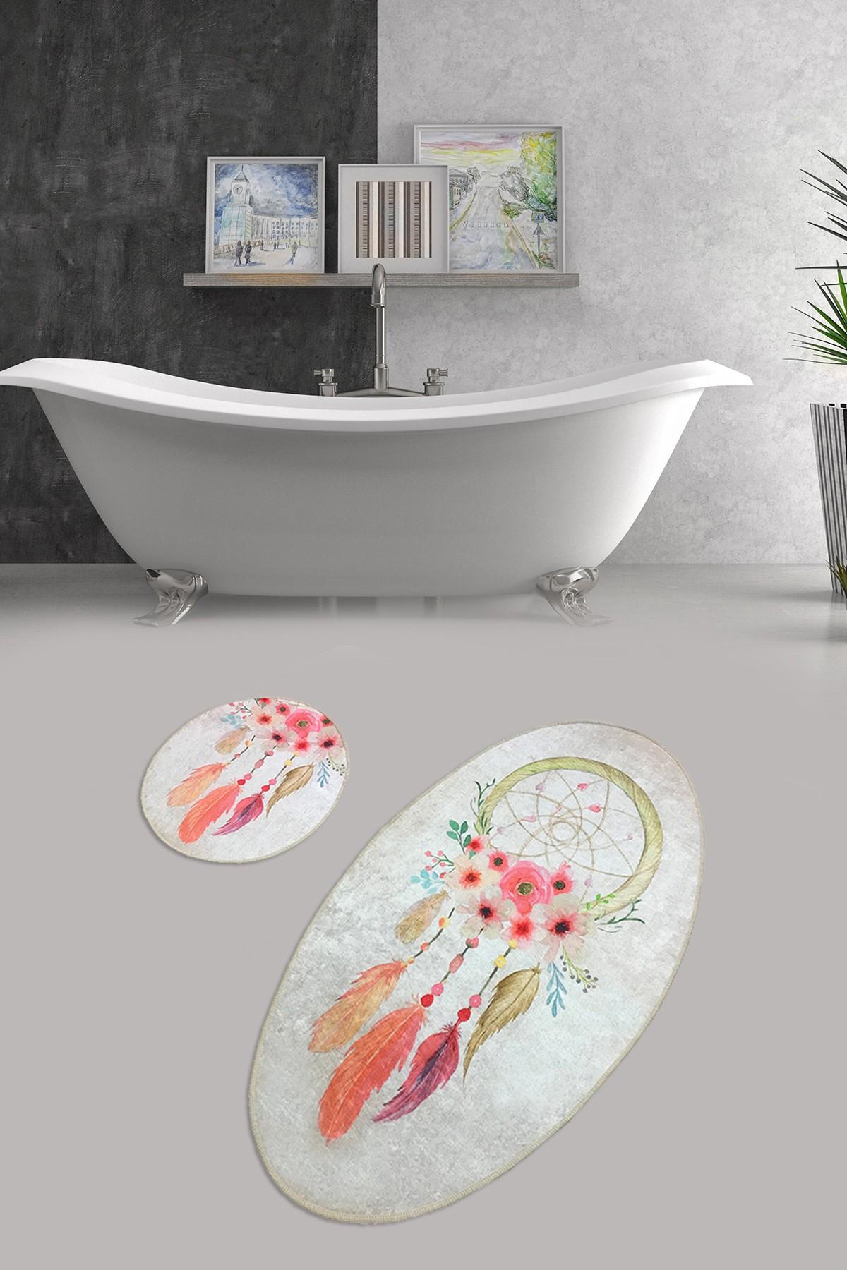 L'essentiel Maison Set 2 prostirke za kupatilo Šareni