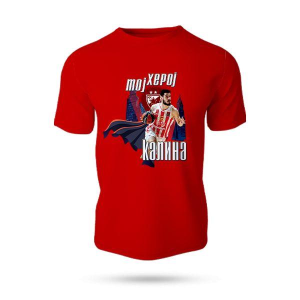 KK Crvena Zvezda Majica za decu Heroj Kalina, Crvena