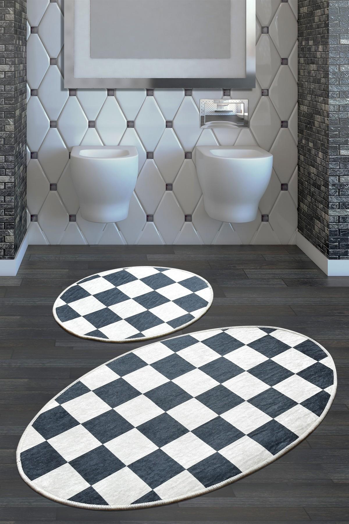 L'essentiel Maison Set 2 prostirke za kupatilo Šareni