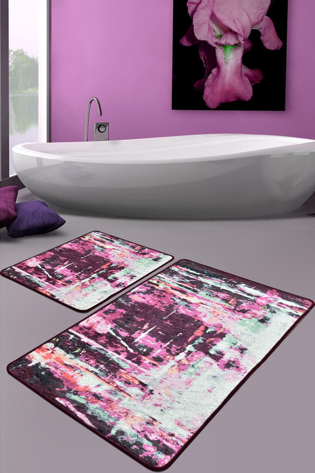 L'essentiel Maison Set 2 prostirke za kupatilo Šareni