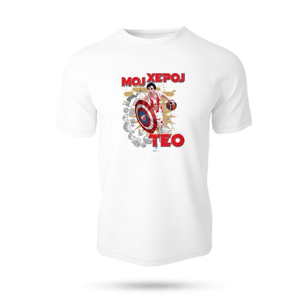 KK Crvena Zvezda Majica za decu Heroj Teo, Bela