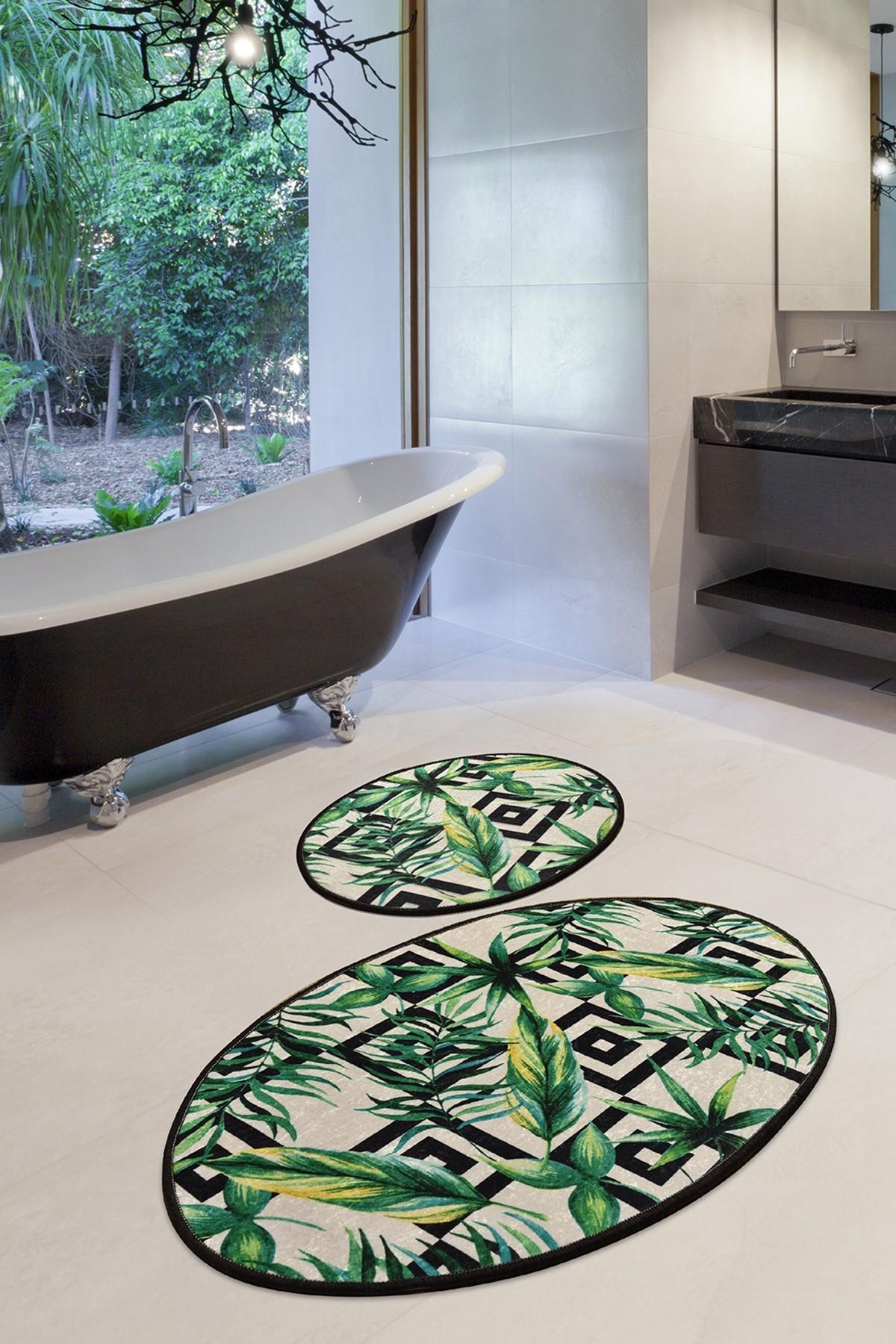 L'essentiel Maison Set 2 prostirke za kupatilo Šareni