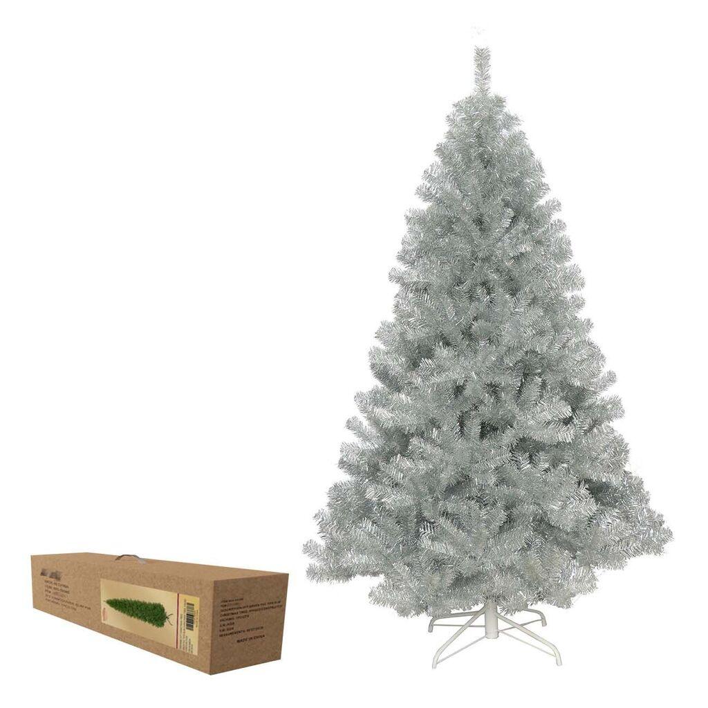 Novogodišnja jelka, 180cm, Sa postoljem, Srebrne boje