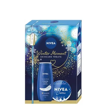 Nivea Ženski kozmetički set Winter moment, Gel za tuširanje 250ml + univerzalna krema 150ml