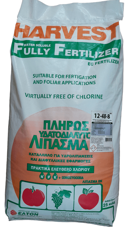 Elton Mešano NPK đubrivo Harvest 12-48-8 +ME, Vodotopivo sa mikroelementima, 25 kg