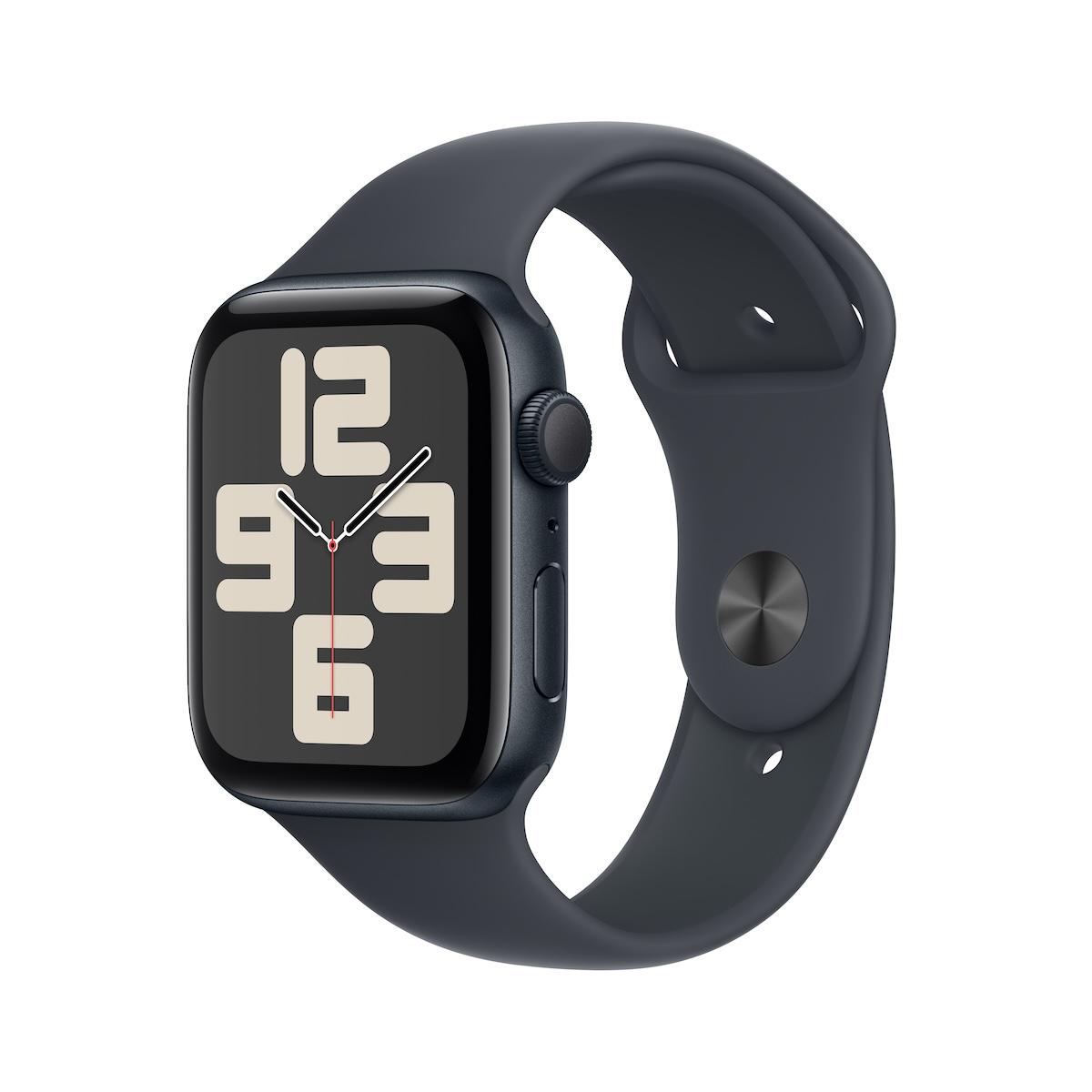 APPLE SE Pametni sat, 44mm, GPS, Aluminijumsko kućište, Sport Band S/M, Crni