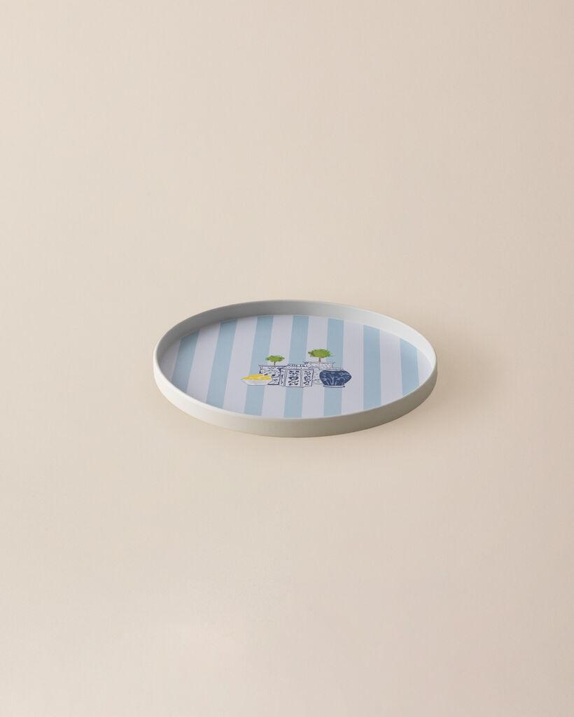 Madame Coco Poslužavnik Carine, 22 cm, Svetloplavi