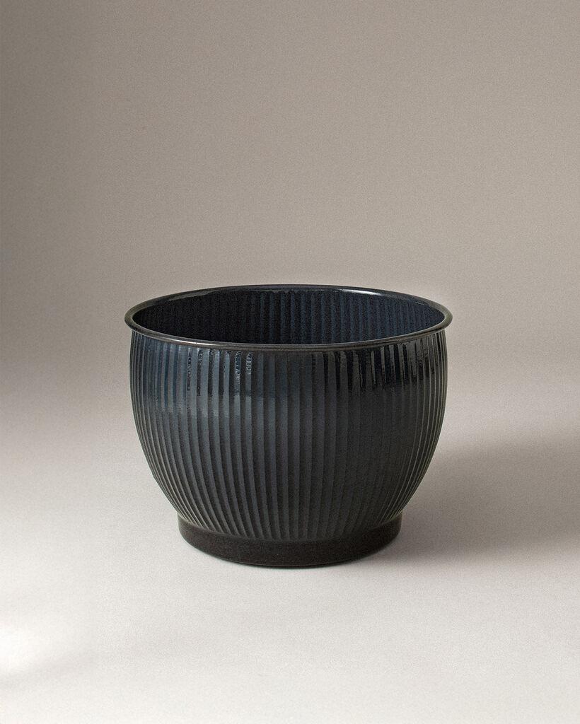 Madame Coco Ukrasna saksija Palmier, 33x33x22cm, Crna