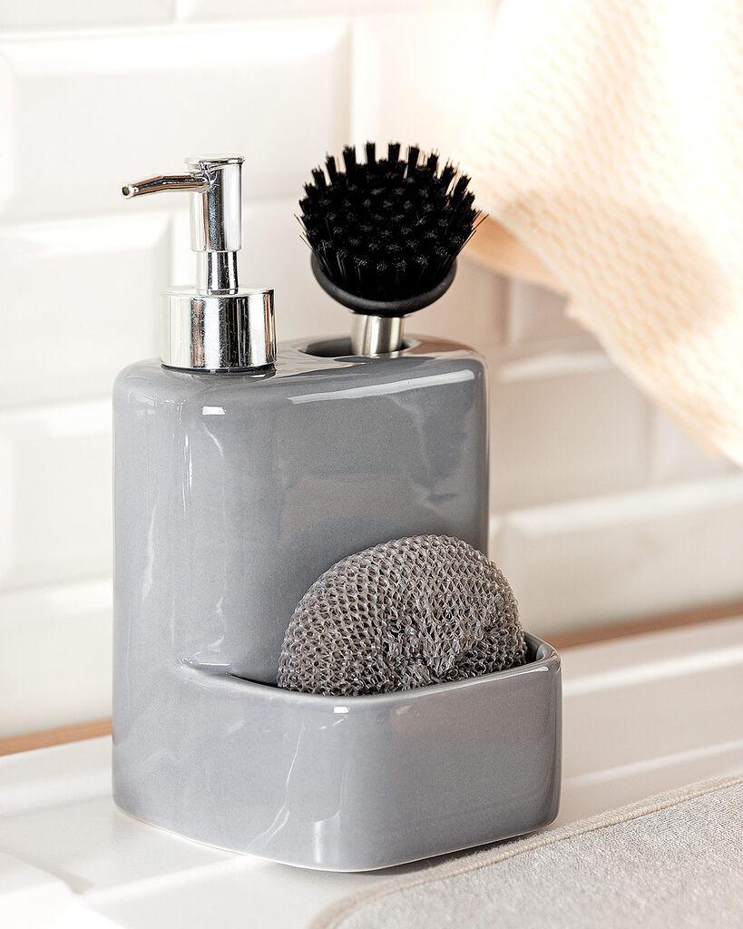 Madame Coco Dispenser za losion sa četkom Andre, 12x11x20cm, Sivi