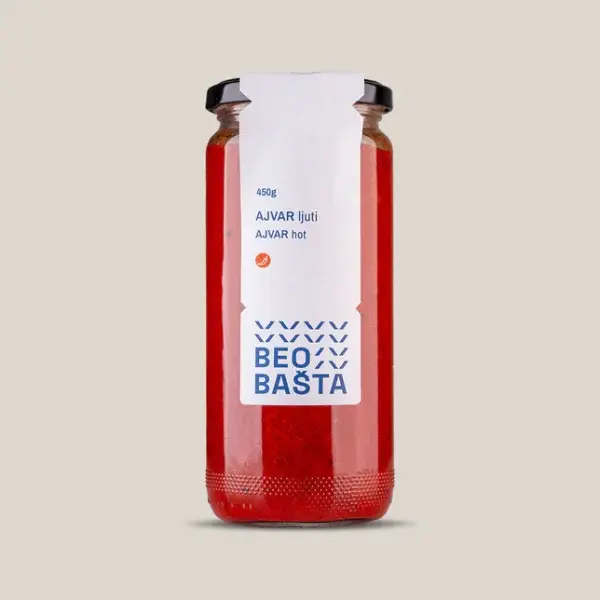 Beobašta Pravi domaći ajvar Ljuti, 450g