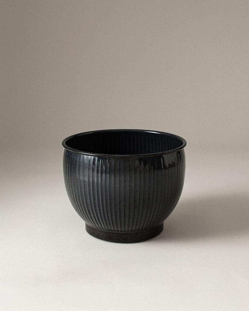 Madame Coco Ukrasna saksija Palmier, 28x28x20cm, Crna