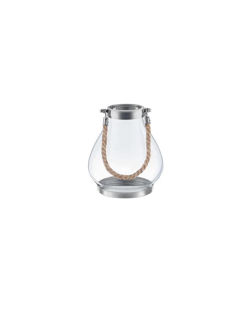 Madame Coco Dekorativni svećnjak Fonte, 18x17.5x21 cm, Srebrne boje