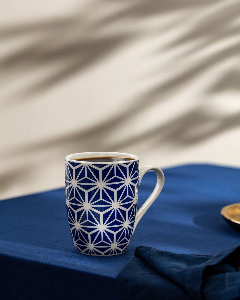 Madame Coco Šolja Reve Bleu Sandy, 360 ml, Plavo-bela