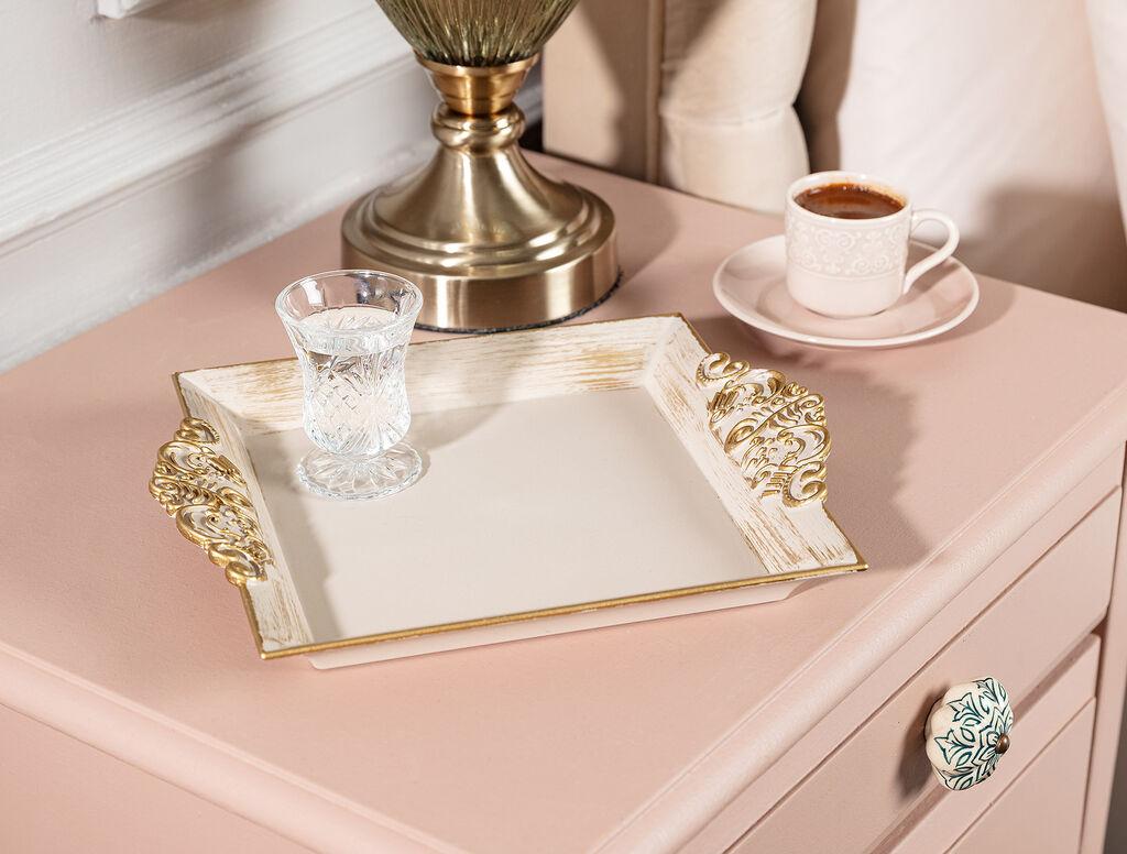 Madame Coco Poslužavnik Barroco, 26x22x2cm, Bež