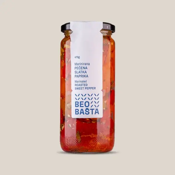 Beobašta Pećena belolučena paprika Slatka, 470g