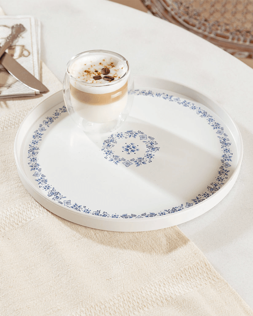 Madame Coco Poslužavnik Novara, 22 cm, Beli