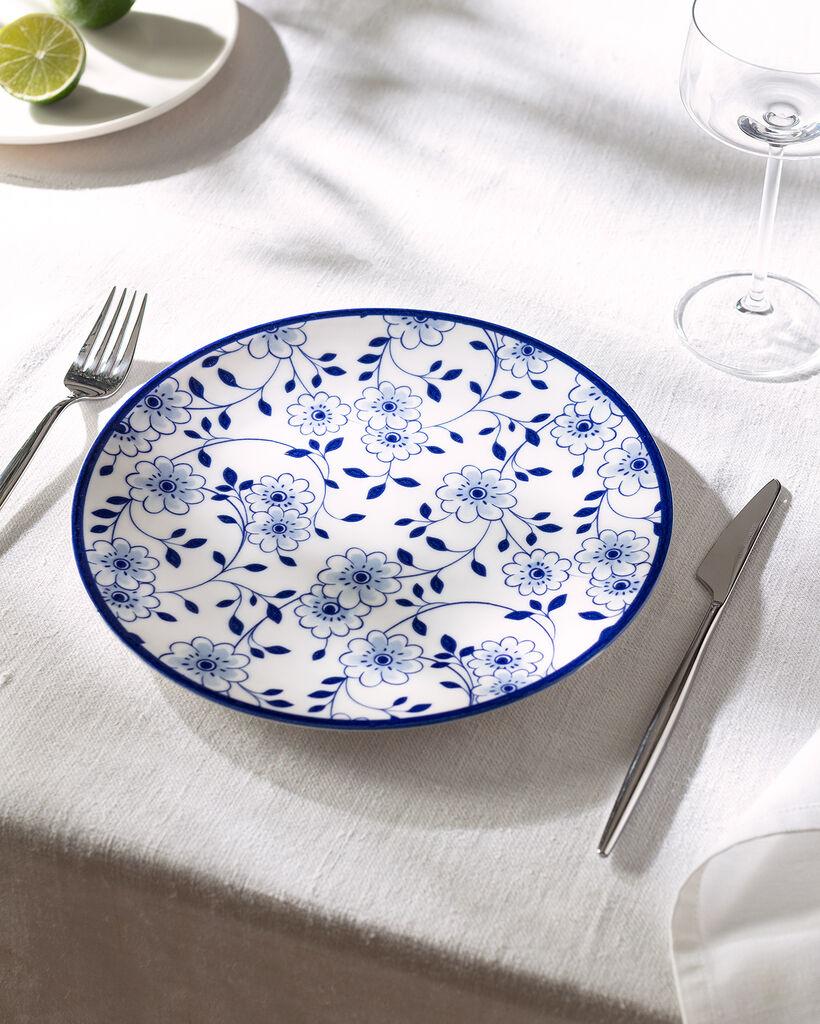 Madame Coco Tanjir za desert Reve Bleu, 25 cm, Plavo-beli