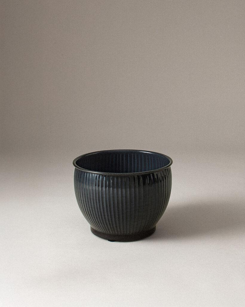 Madame Coco Ukrasna saksija Palmier, 24x24x18cm,Crna