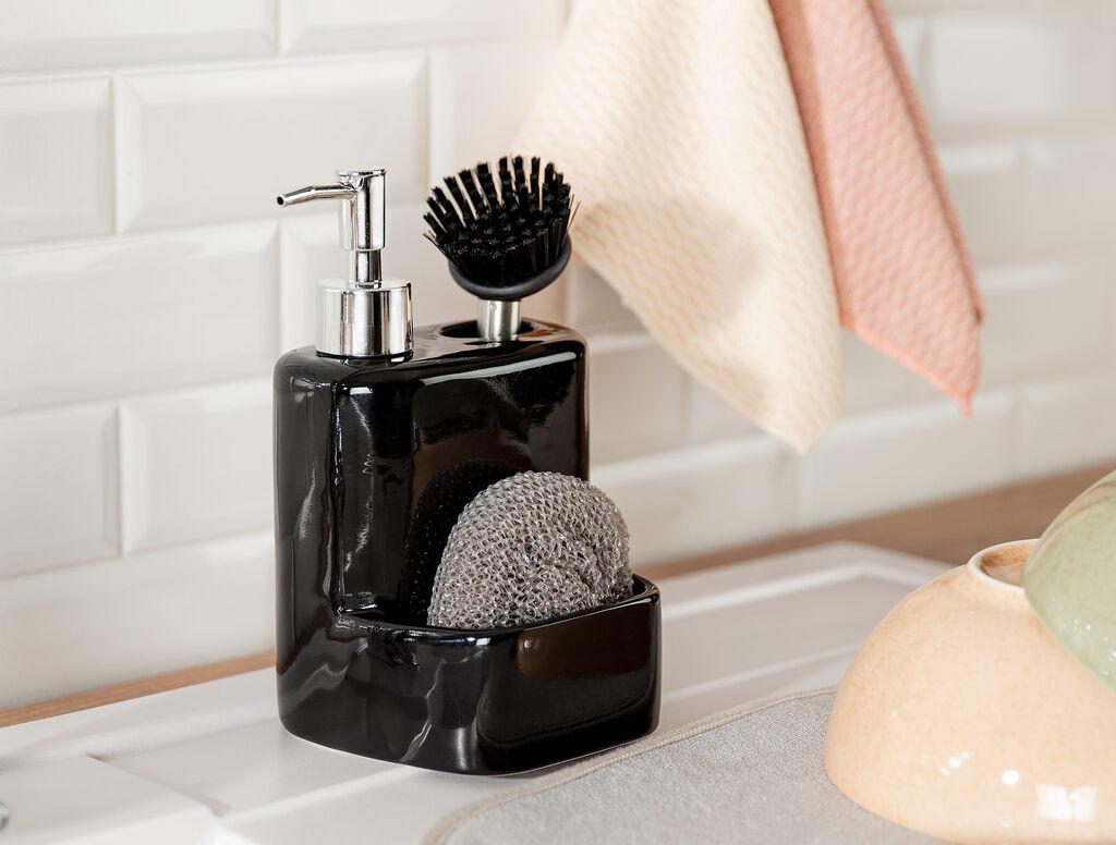 Madame Coco Dispenser za losion sa četkom Andre, 12x11x20cm, Crni