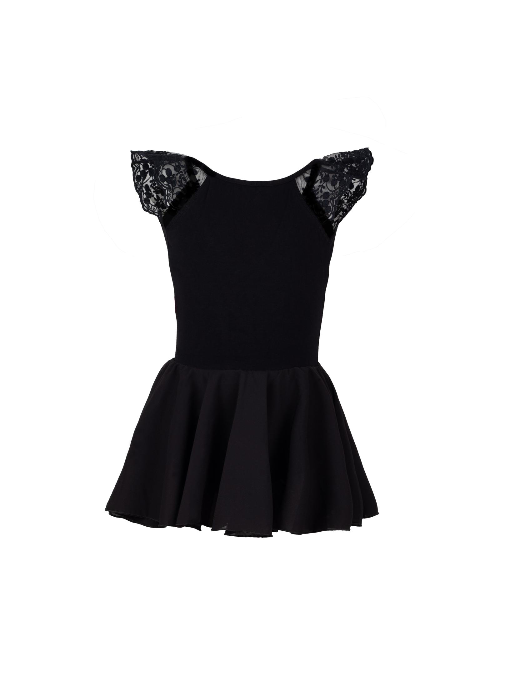 GALA UNIQ Triko sa suknjom za balet za devojčice 1937B, Crna