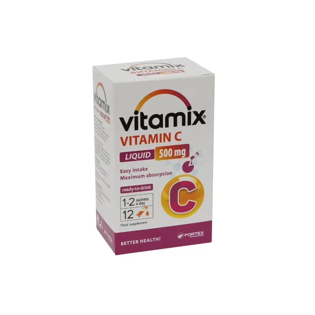Fortex Dodatak ishrani za decu Vitamin C Liquid, 500 mg, 12 kesica