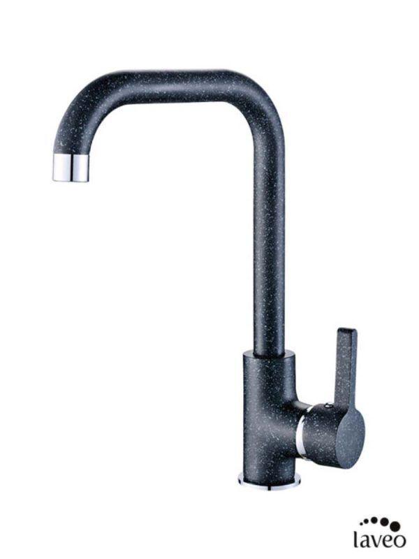 Laveo Baterija za sudoperu Lena 765D, 2 cevi, Crna